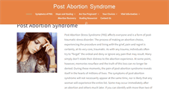 Desktop Screenshot of postabortionsyndrome.org