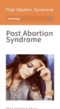 Mobile Screenshot of postabortionsyndrome.org